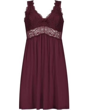 Hunkemöller Hunkemöller Nora Lace Slip Dress - Purple