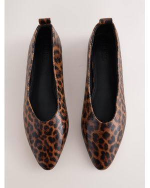 Next Forever Comfort Almond Toe Ballet Flats - Black