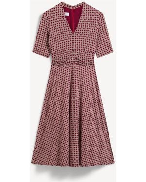 Hobbs Jaci Jersey Dress - Purple