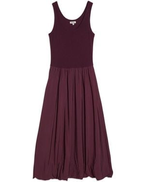 Albaray Bubble Hem Vest Dress - Purple