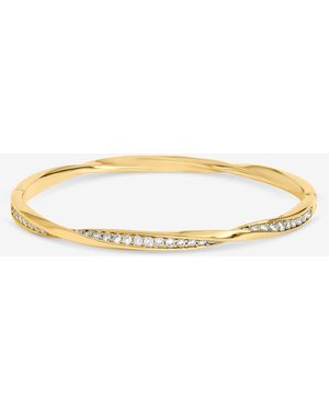Jon Richard Pave Twist Bangle - Multicolour