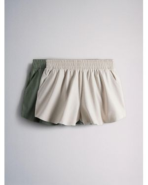 The Set 2 Pack Floaty Jersey Shorts - Multicolor