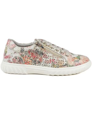 Pavers Casual Breathable Zip Sneakers - White