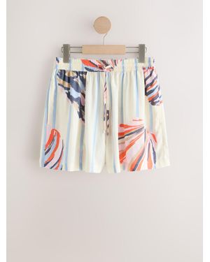 Next Shorts With Linen - Natural