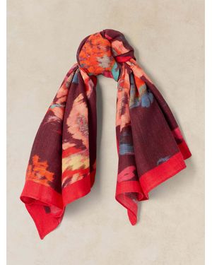 White Stuff Molly Midweight Square Scarf - Red