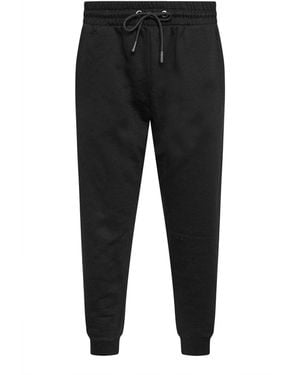 M Com Petite Cuffed Sweatpants - Black
