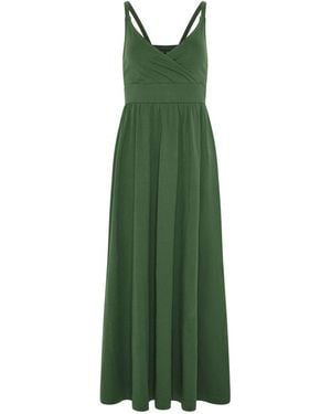 PixieGirl Petite Wrap Empire Maxi Dress - Green