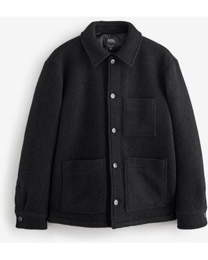 A.P.C. A. P.C. Emile Logo Jacket - Black