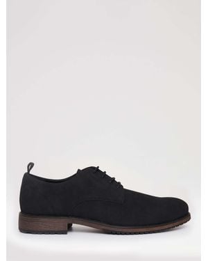 Threadbare Faux Suede Derby Shoes - White