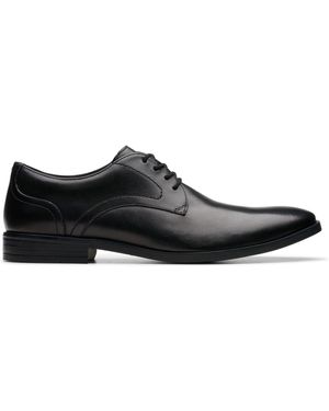 Clarks Brandon Lace Schuhe Aus Ledereu 42 (Uk 8) - Schwarz