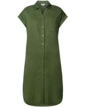 TOG24 Lenira Luxurious Tencel Lyocell Shirt Dress - Green