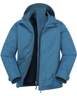 Mountain Warehouse Mountain Warehouse Marl Fell 3-In-1 Water Resistant Jacket - Blue