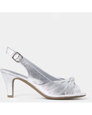 JD Williams Extra Wide Fit Peep Toe Heels - White