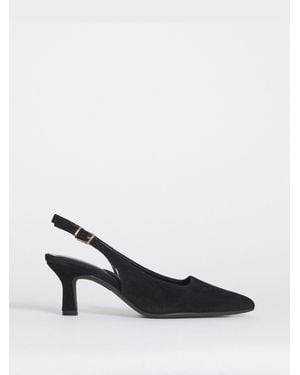 JD Williams Pointed Toe Slingback Heel Shoes - White