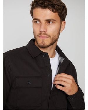 Threadbare Lightweight Shacket - Black