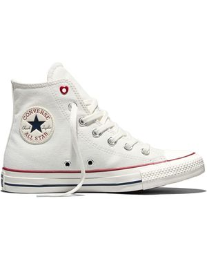 Converse Chuck Taylor Heart Chain High Sneakers - White