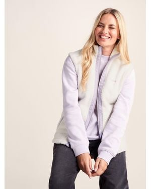 TOG24 Tog 24 Peyton Sherpa Fleece Gilet - Natural