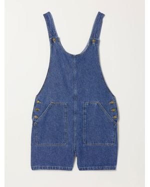 FatFace Raffles Denim Short Dungaree - Blue