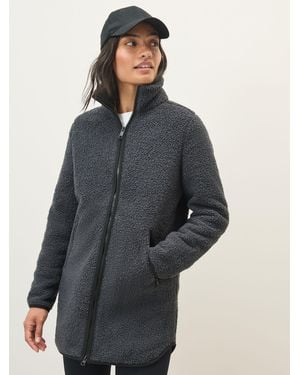 Jack Wolfskin High Curl Longline Fleece Jacket - Gray