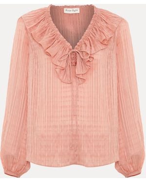 Phase Eight Phase Eight Sidney Ruffle Blouse - Pink