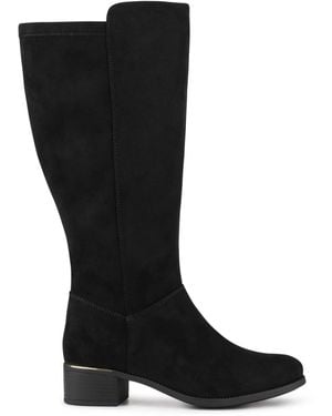 Pavers Wide Fit Smart Long Boots - Black