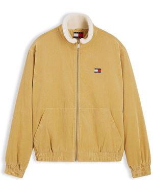 Tommy Hilfiger Washed Corduroy Zip-Thru Jacket - Natural