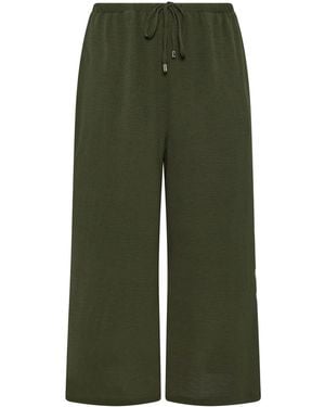 Evans Wide Leg Trouser - Green