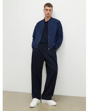 River Island Lightweight Bomber Jacket - Blue