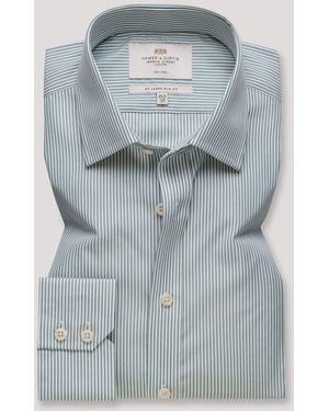 Hawes & Curtis Fine Stripe Non-Iron Shirt - Blue