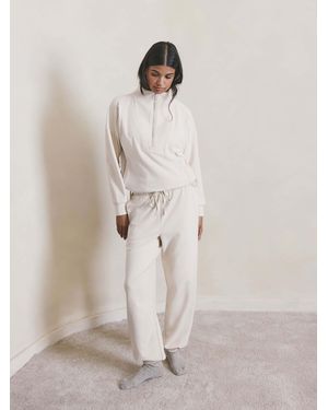 Next Ecru Fleece Sweatpants - Natural
