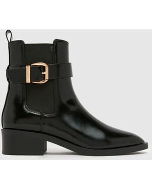 schuh Cadie Buckle Boots - Black