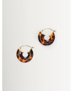 Anni Lu Big Swell Hoops - White