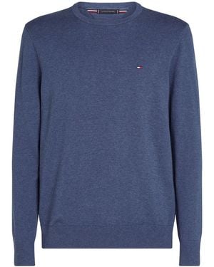Tommy Hilfiger Cotton Pullover Jumper - Blue