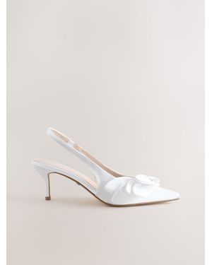 Next Forever Comfort Point Toe Petal Slingback - Natural