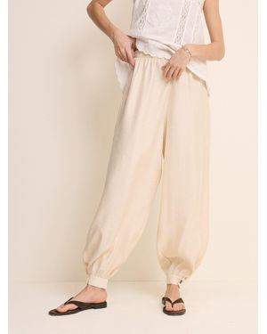 Nobody's Child Nobodys Child Button Detail Cuffed Pants - Natural