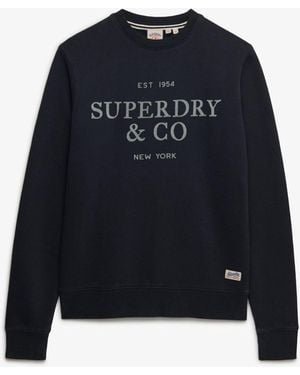 Superdry 1954 Company Relaxed Sweatshirt - Blue
