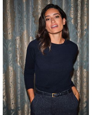 Pure Collection Cashmere Crop Jumper - Grey