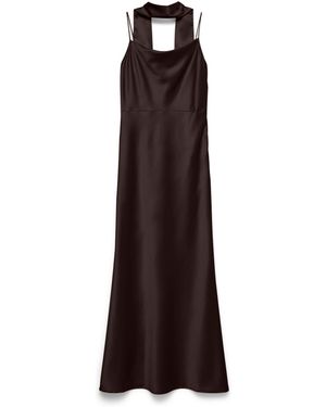 Vero Moda Vero Moda Satin Scarf Detail Cami Maxi Dress - Purple