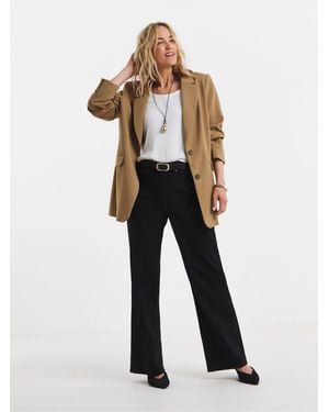 JD Williams Authentic Wide Leg Jeans - White