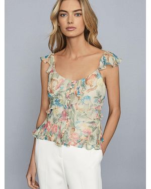 Reiss Lana Floral Cami Top - Pink