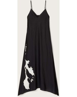 AllSaints Leona Maxi Slip Dress - Black