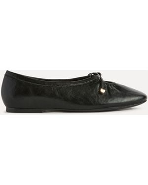 Linzi Arlo Ballet Pumps With Bow Detail - White