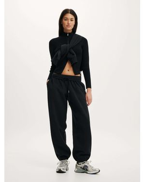 Cotton On Plush Boyfriend Sweatpants - Black
