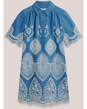 Hobbs Daria Dress - Blue