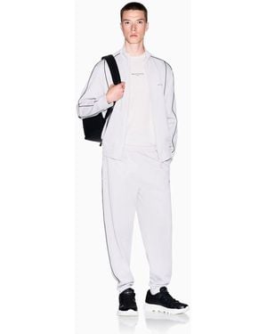 Armani Exchange Regular Fit Logo Zip Jacket - White