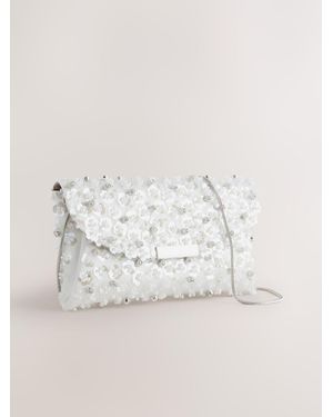 Next Pearl Clutch Bag - Natural