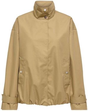 Jdy Funnel Neck Bomber Jacket - Natural