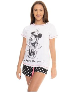 Character Disney Minnie Mouse 100% Cotton Pajamas - White