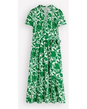 Boden Naomi Jersey Midi Dress - Green
