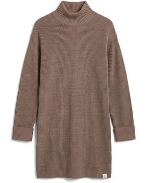 Calvin Klein Relaxed Rib Mini Dress - Brown